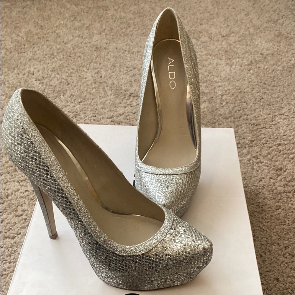 Aldo Silver Women's Heels